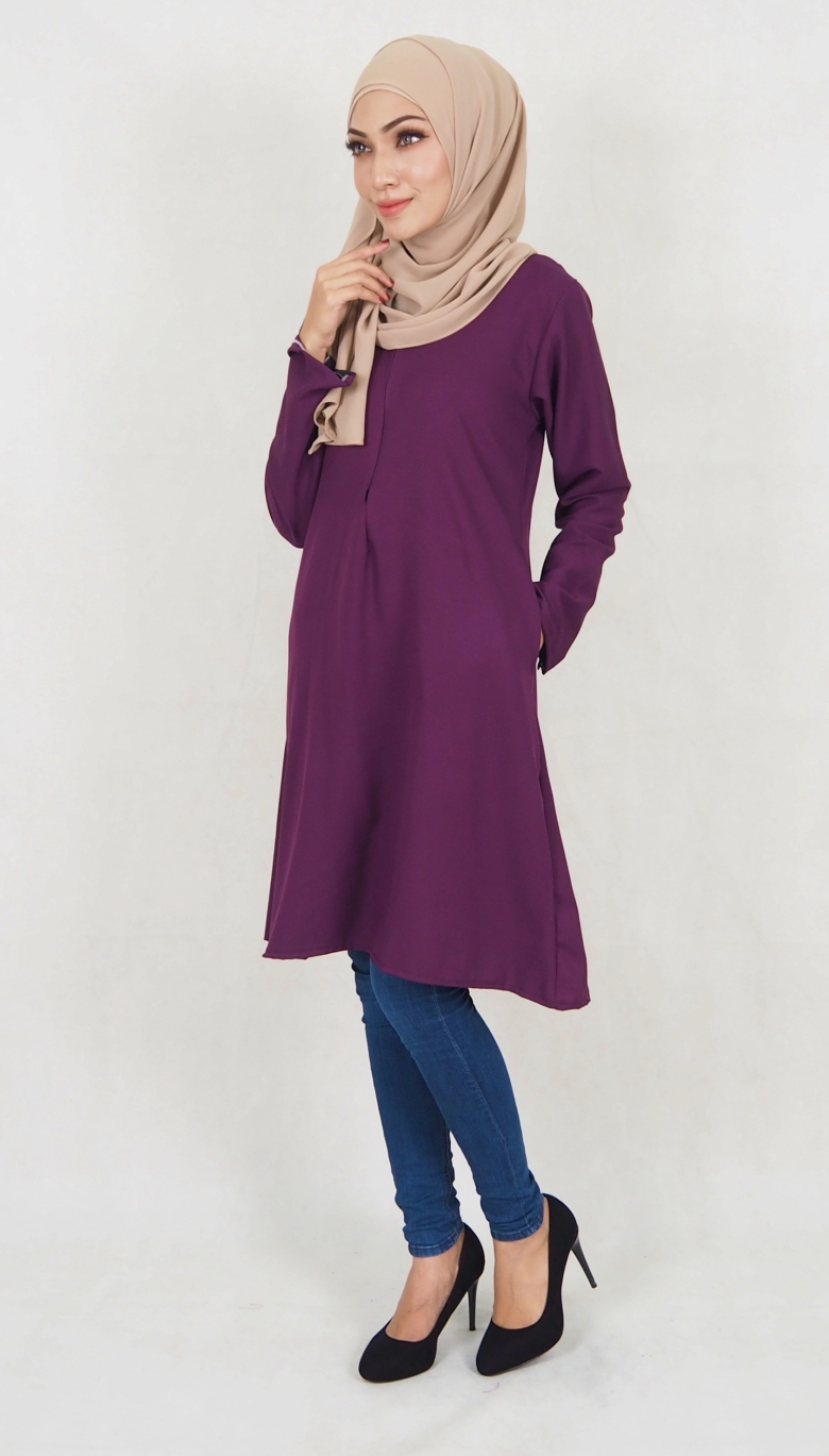 SW5023 Fashion Blouse Purple