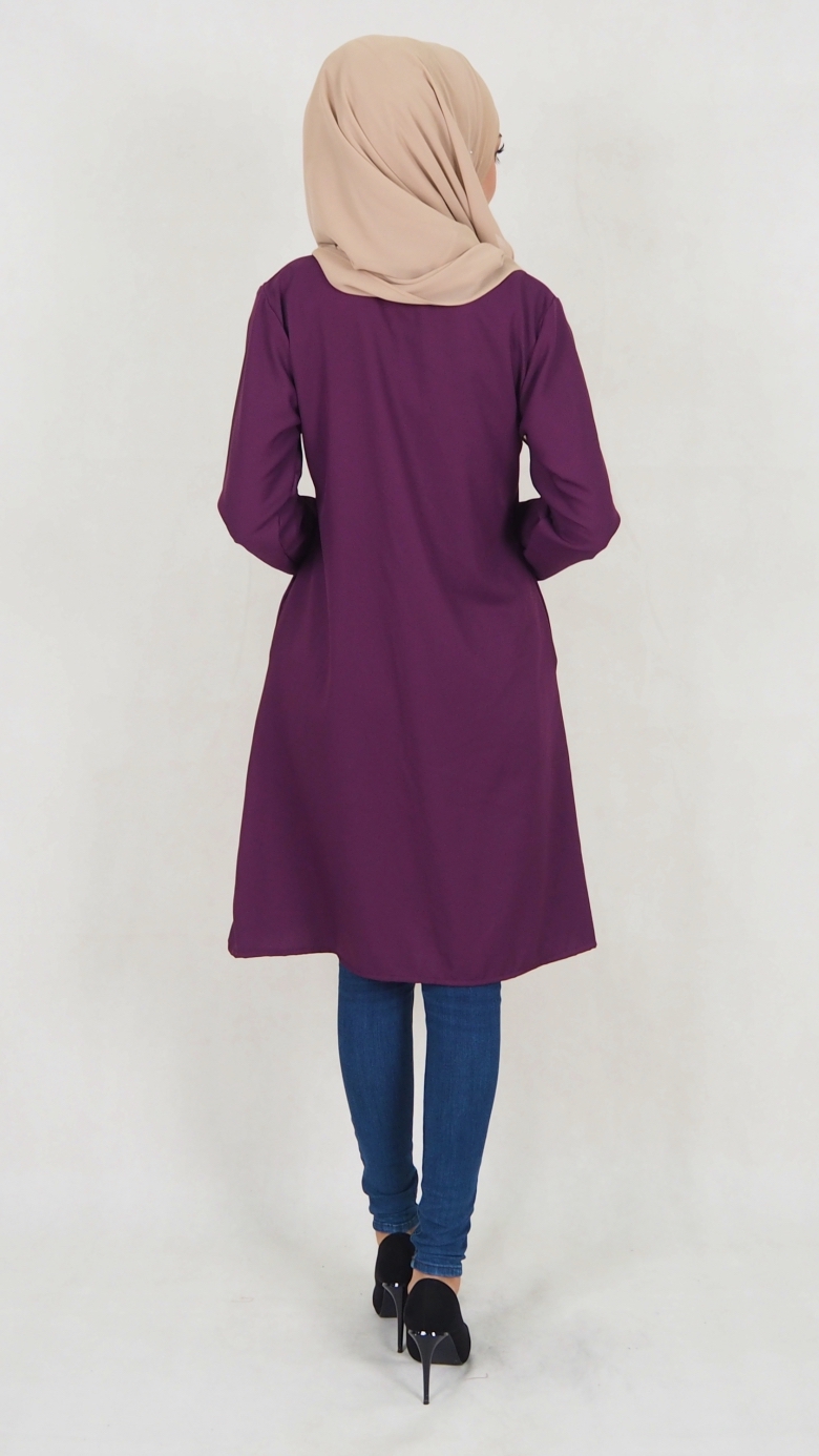 SW5023 Fashion Blouse Purple