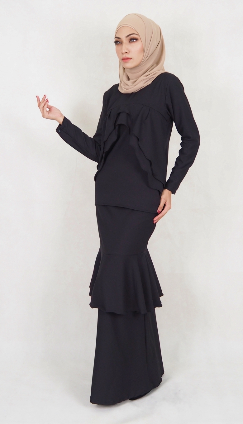 SW5027 Baju Kurung (Plus Size) Black