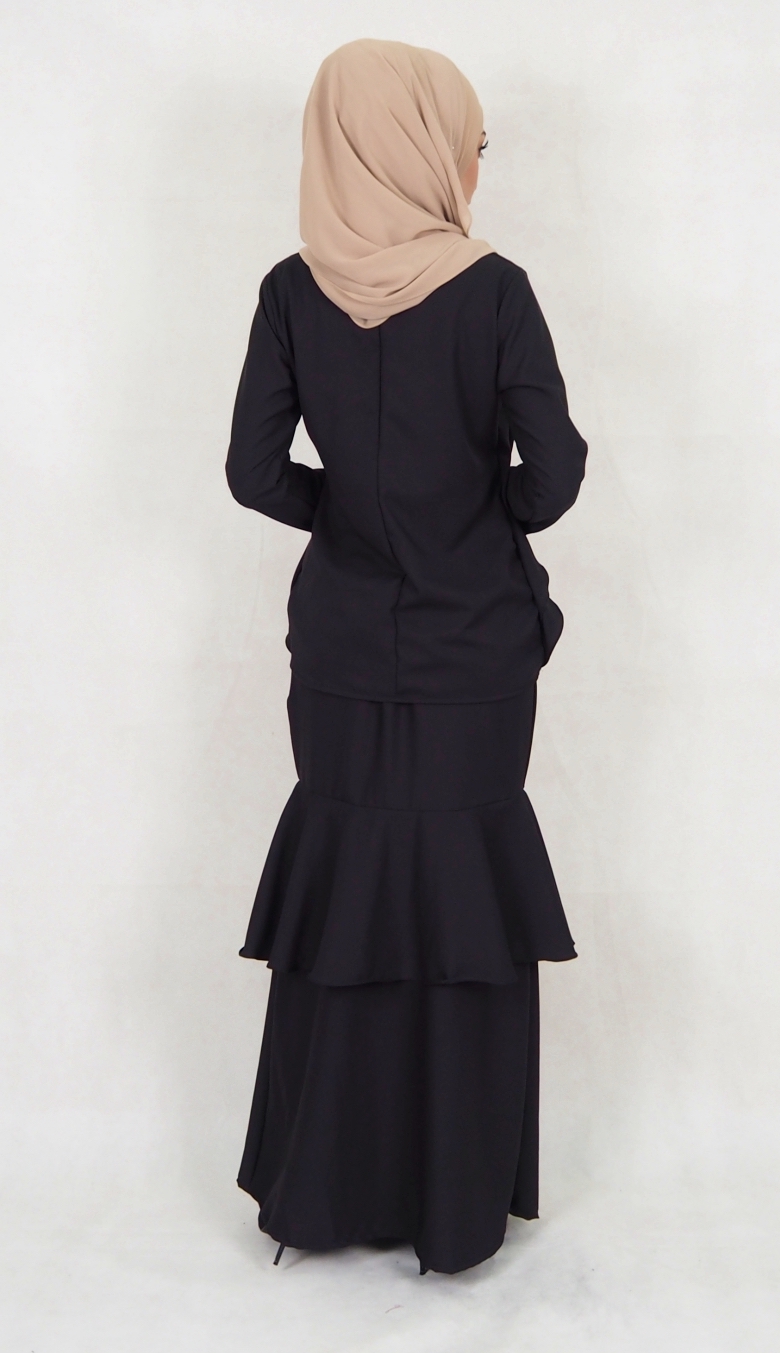 SW5027 Baju Kurung (Plus Size) Black