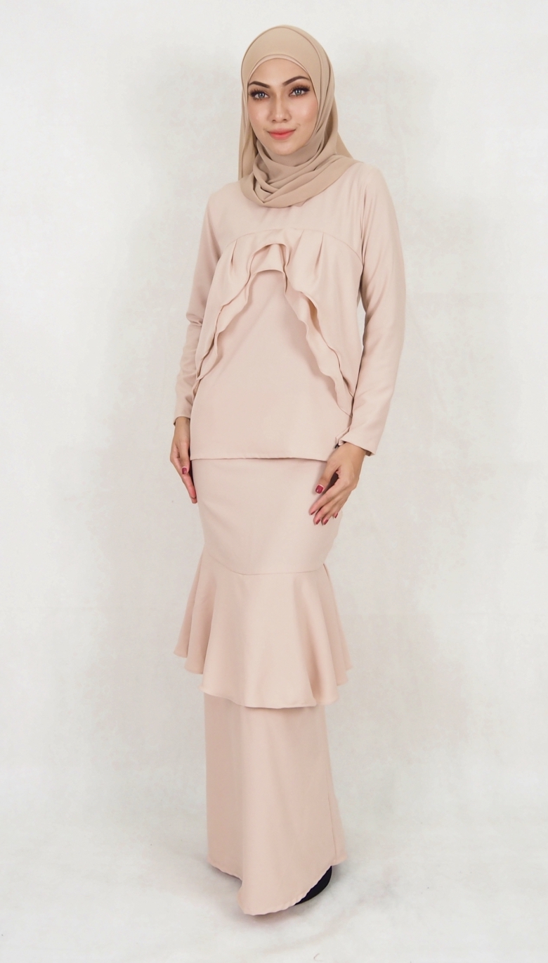 SW5027 Baju Kurung (Plus Size) Cream