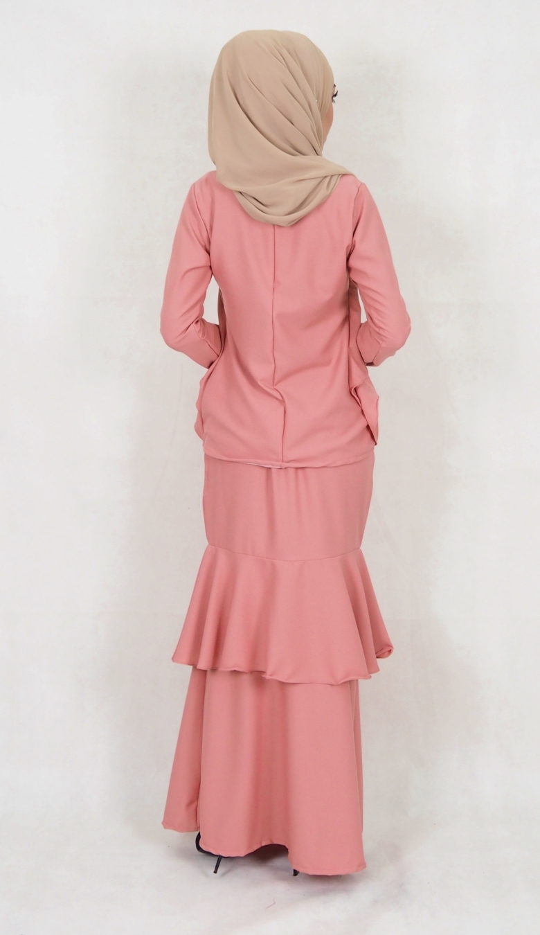 SW5027 Baju Kurung (Plus Size) Dusty Pink