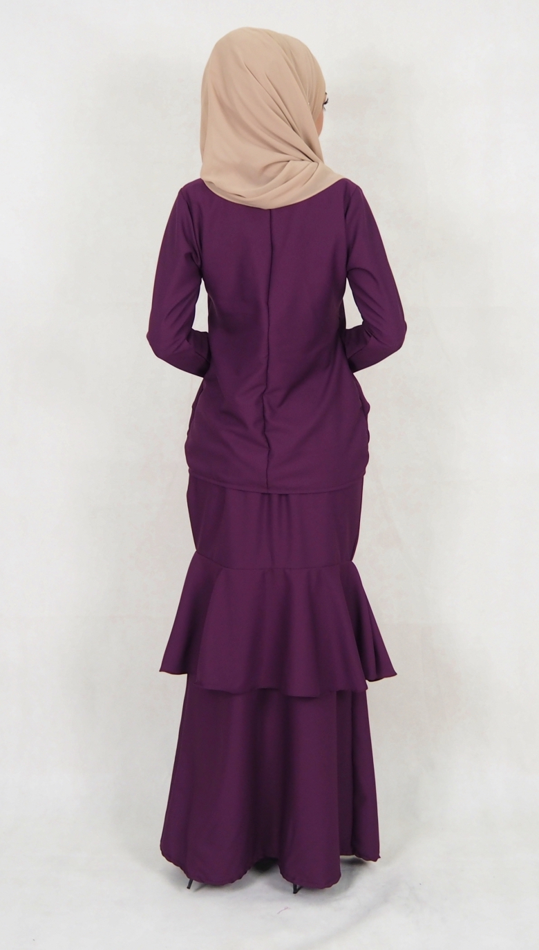 SW5027 Baju Kurung (Plus Size) Purple