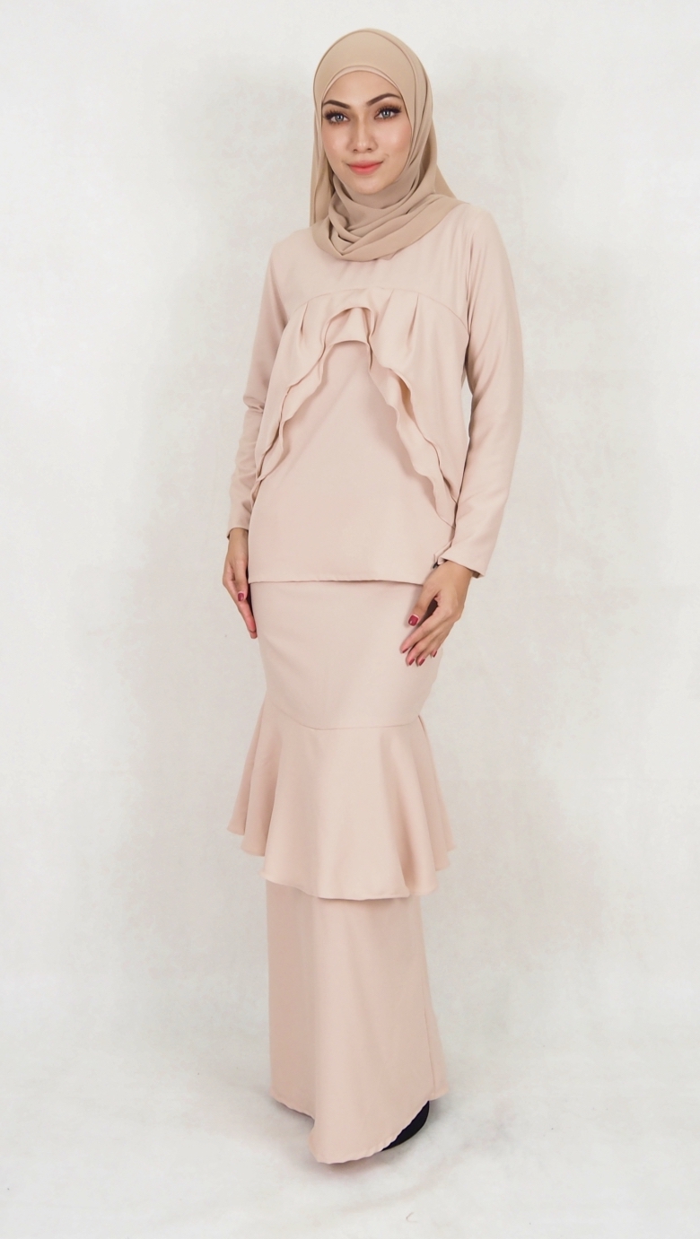 SW5028 Baju Kurung (Plus Size) Cream