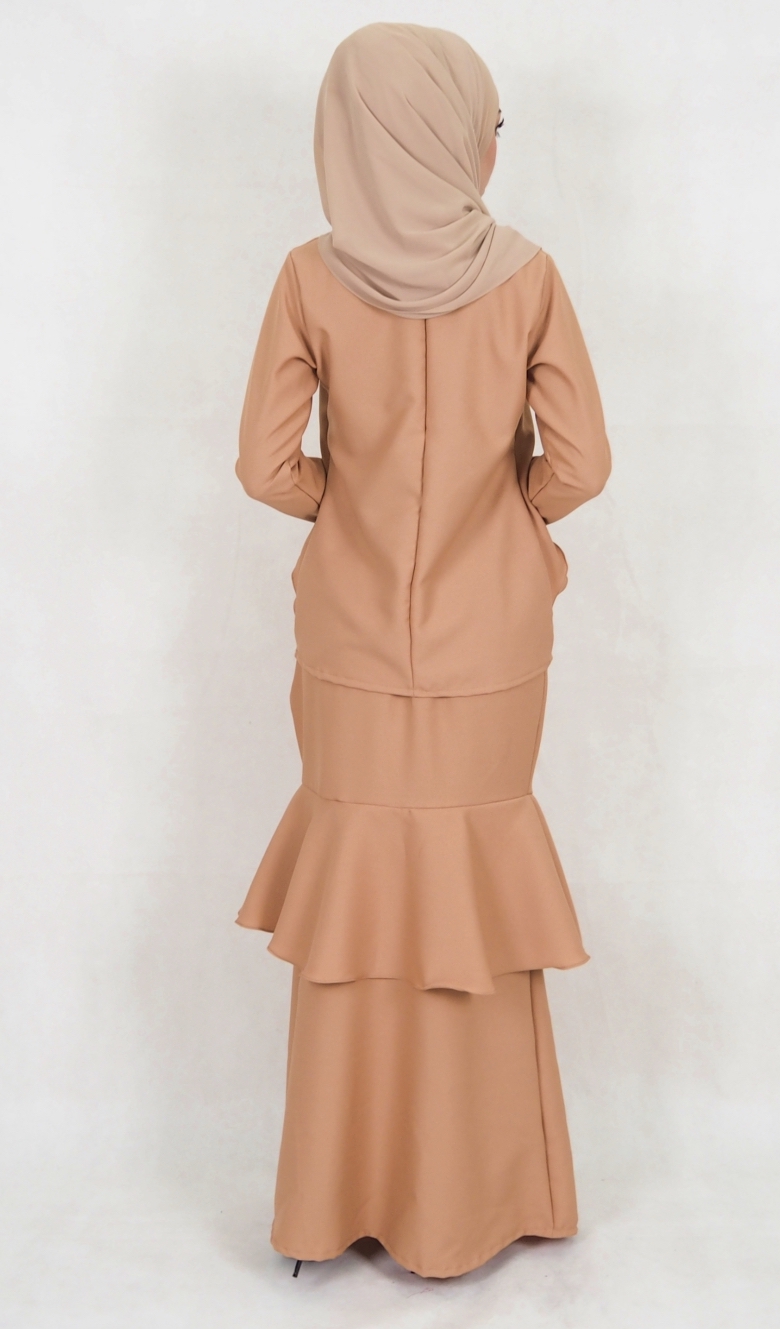 SW5028 Baju Kurung (Plus Size) Dark Brown