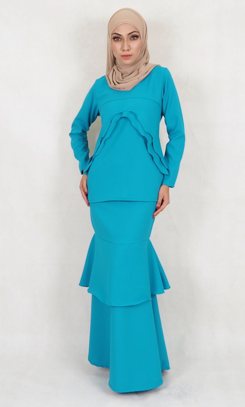 SW5028 Baju Kurung (Plus Size) Dark Green
