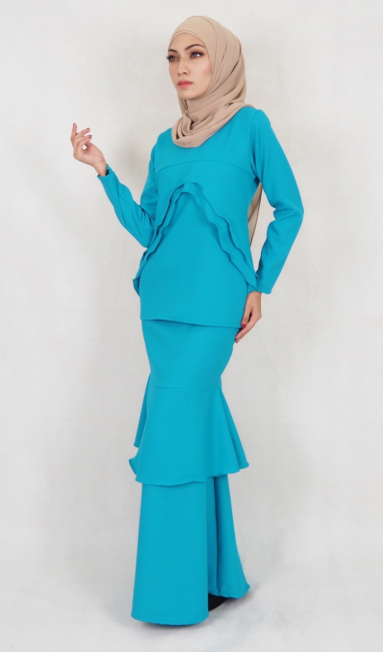 SW5028 Baju Kurung (Plus Size) Dark Green