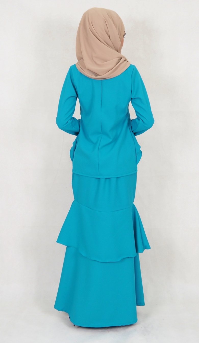 SW5028 Baju Kurung (Plus Size) Dark Green
