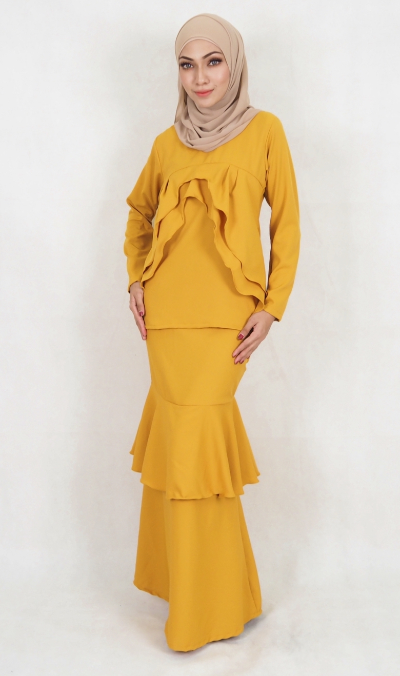 SW5028 Baju Kurung (Plus Size) Mustard