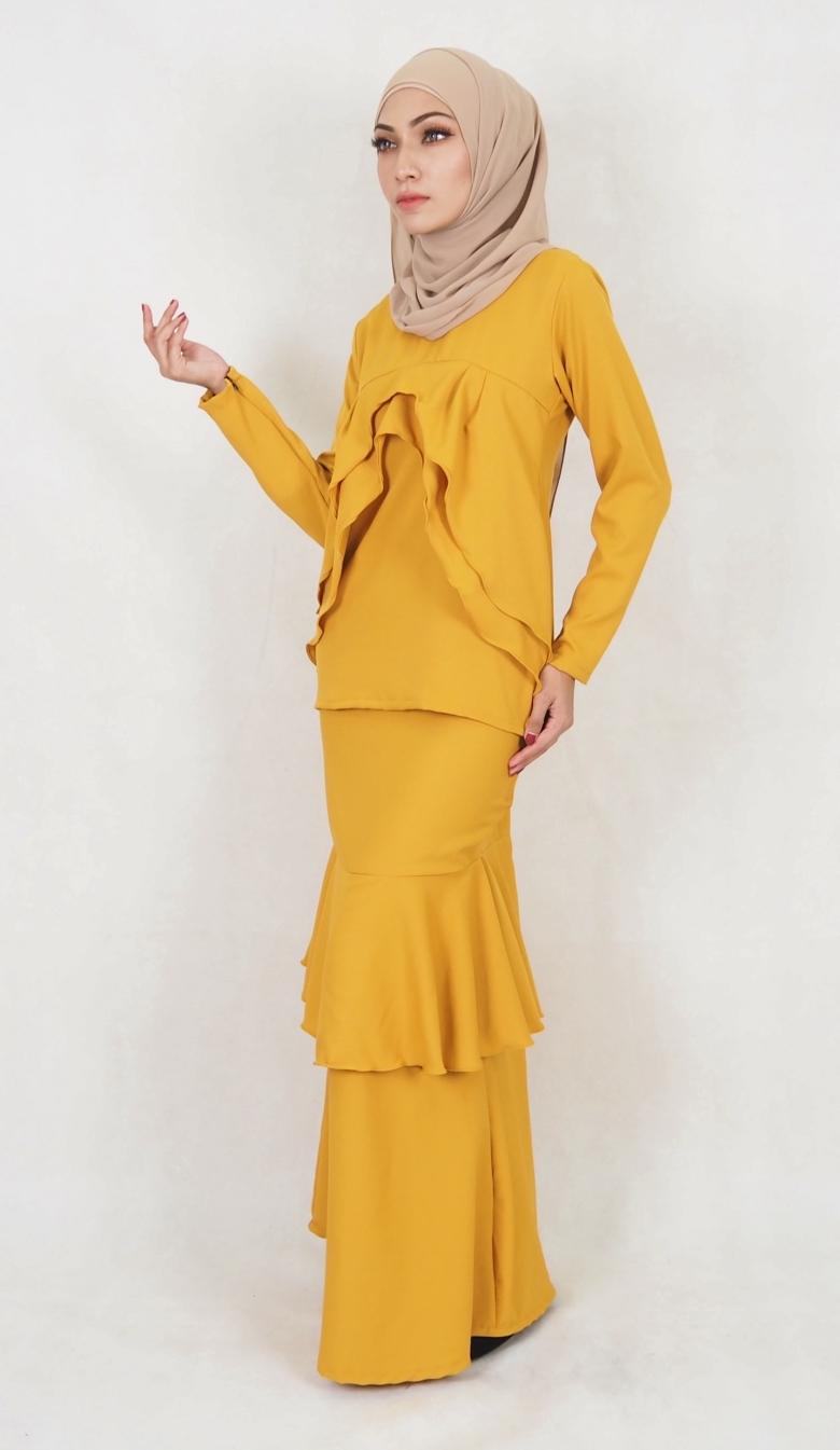 SW5028 Baju Kurung (Plus Size) Mustard