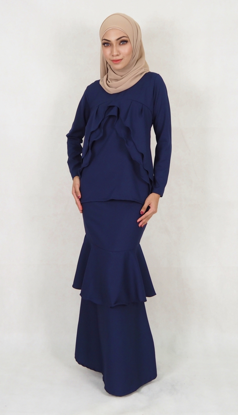 SW5028 Baju Kurung (Plus Size) Navy
