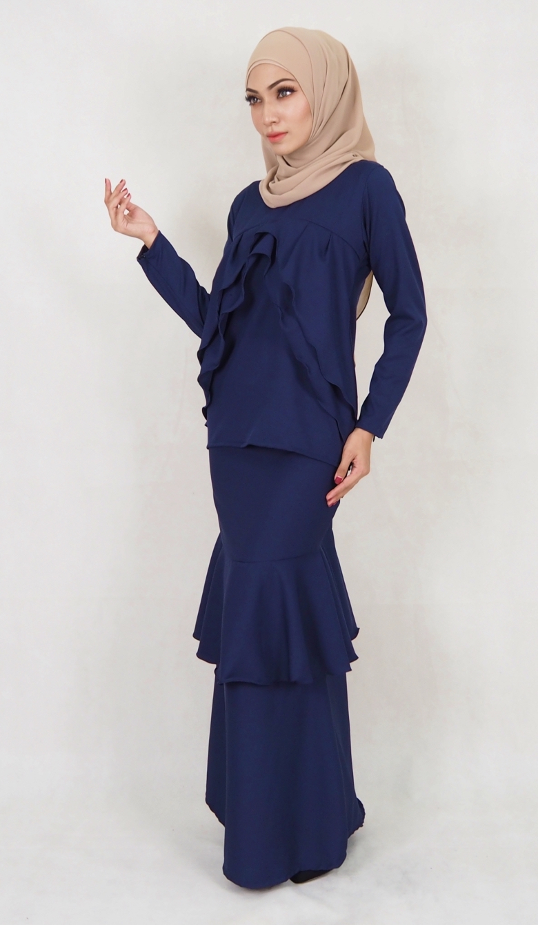 SW5028 Baju Kurung (Plus Size) Navy