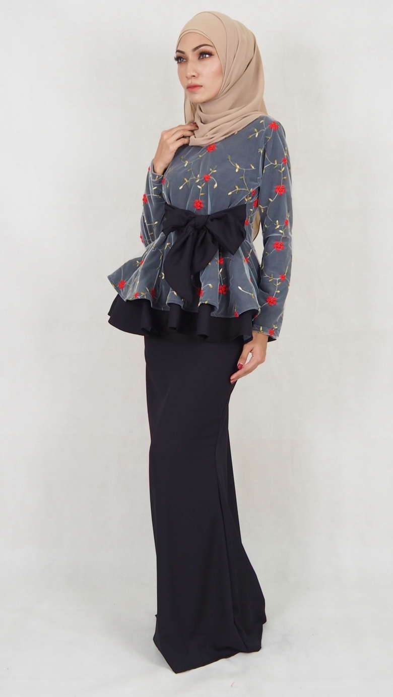 SW5029 Baju Kurung (Plus Size) Black