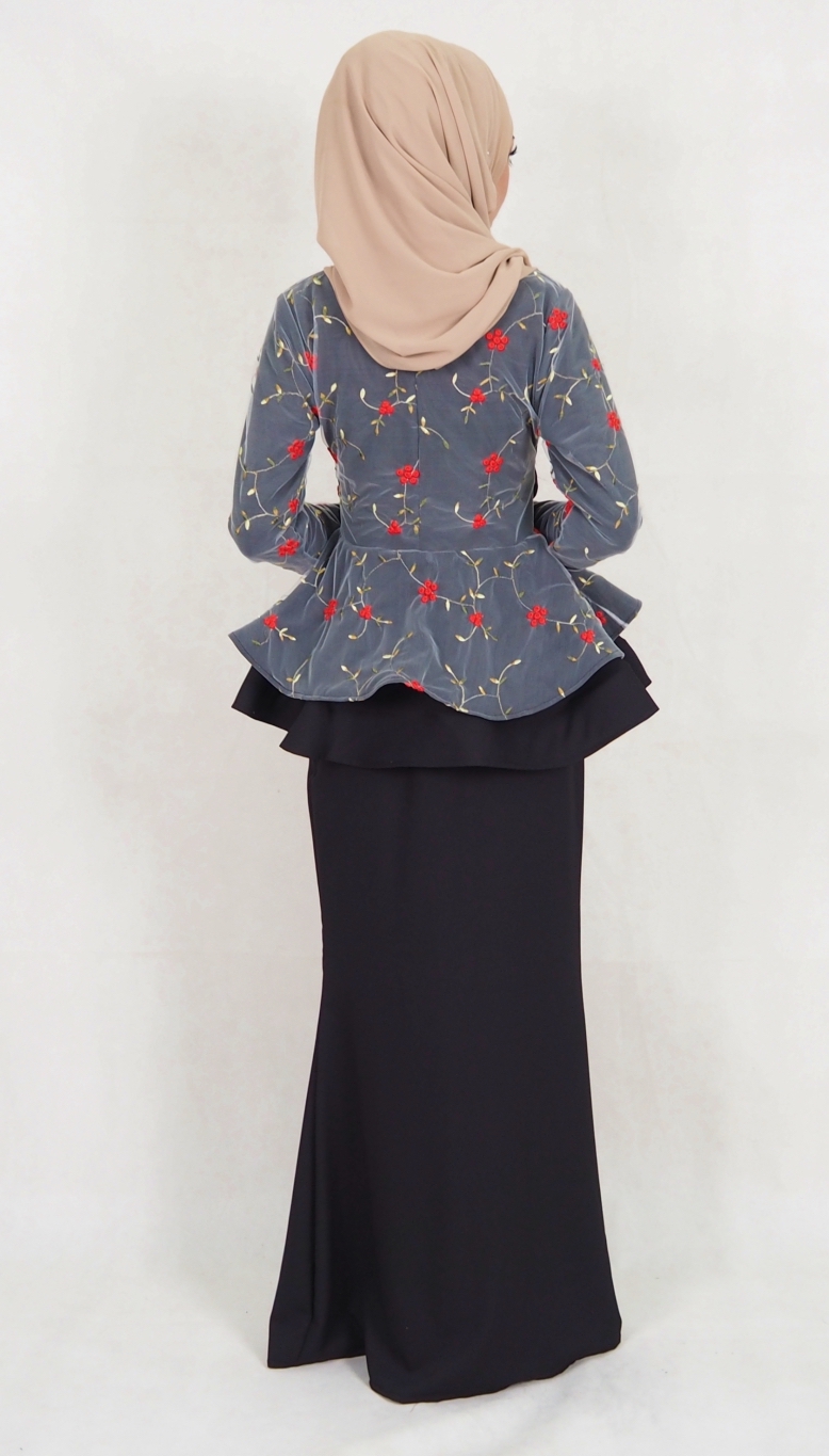SW5029 Baju Kurung (Plus Size) Black