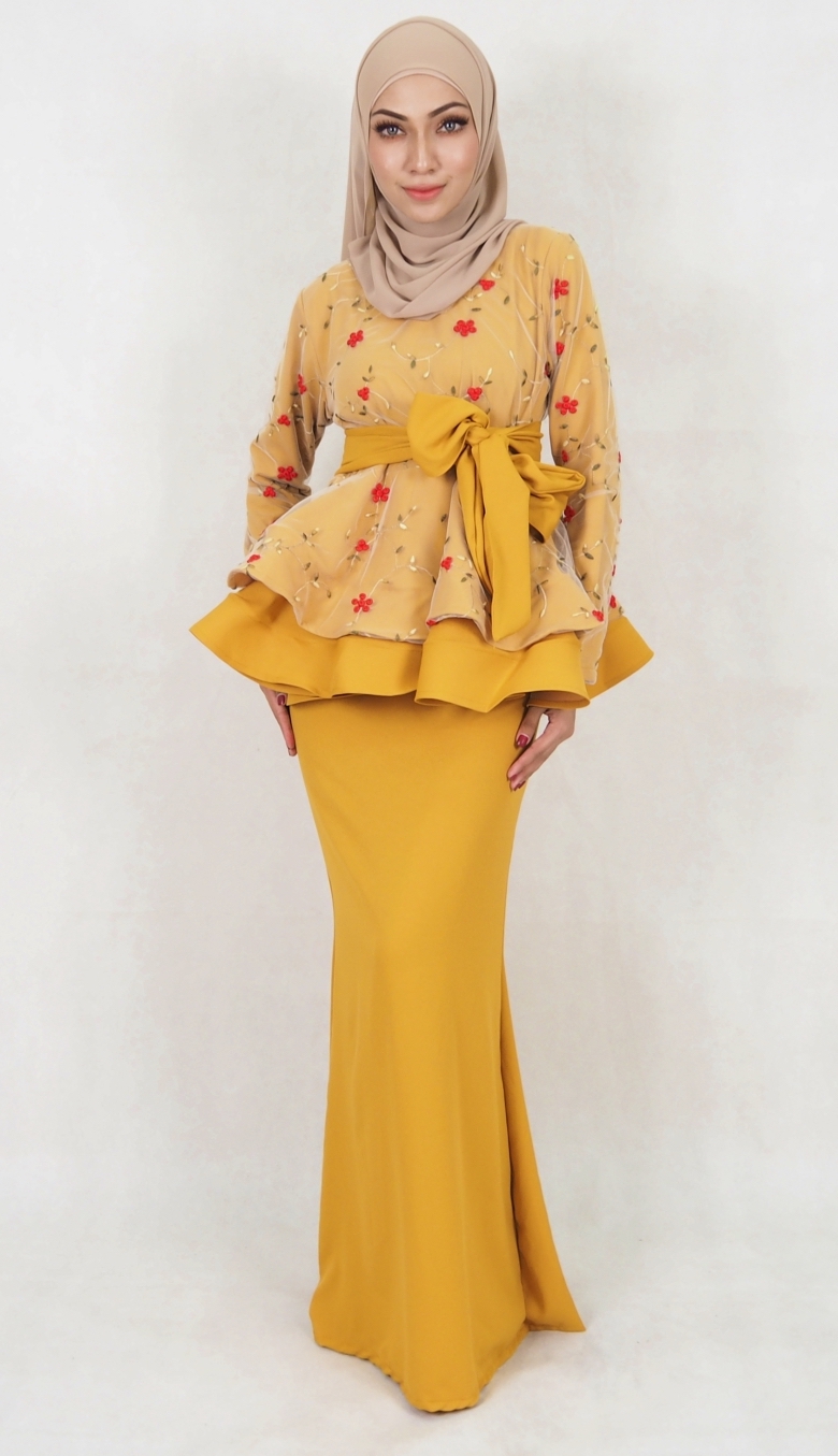SW5029 Baju Kurung (Plus Size) Mustard