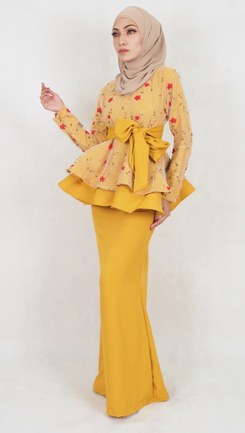 SW5029 Baju Kurung (Plus Size) Mustard