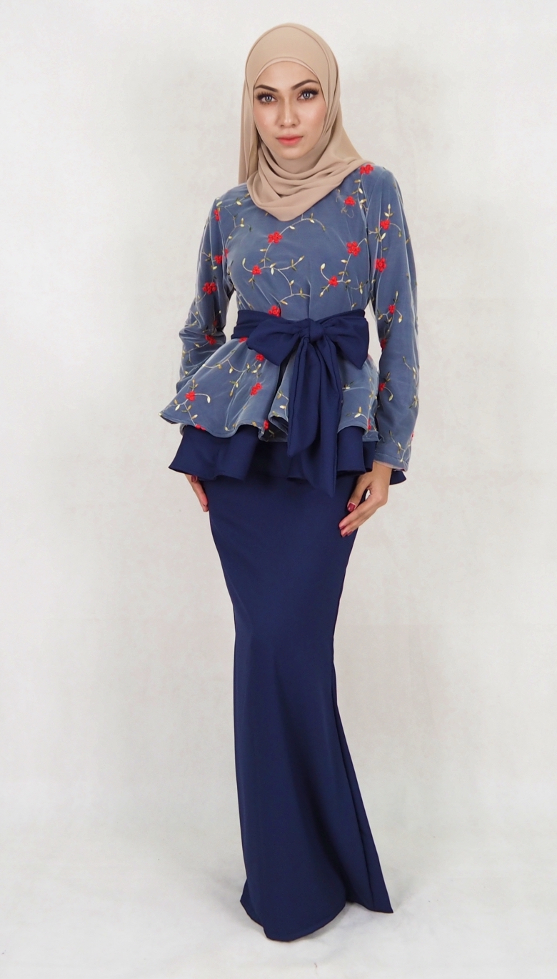 SW5029 Baju Kurung (Plus Size) Navy