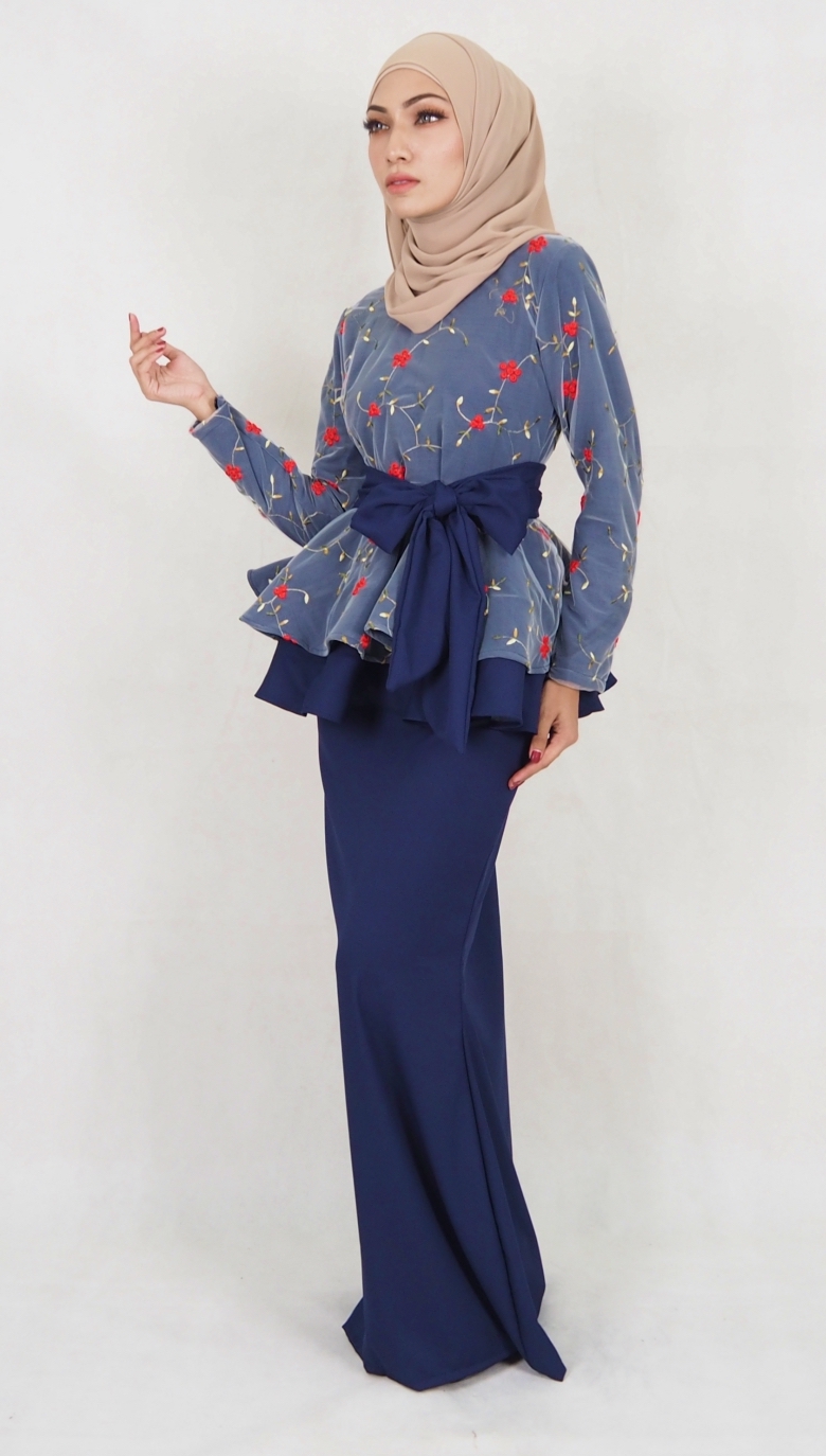 SW5029 Baju Kurung (Plus Size) Navy