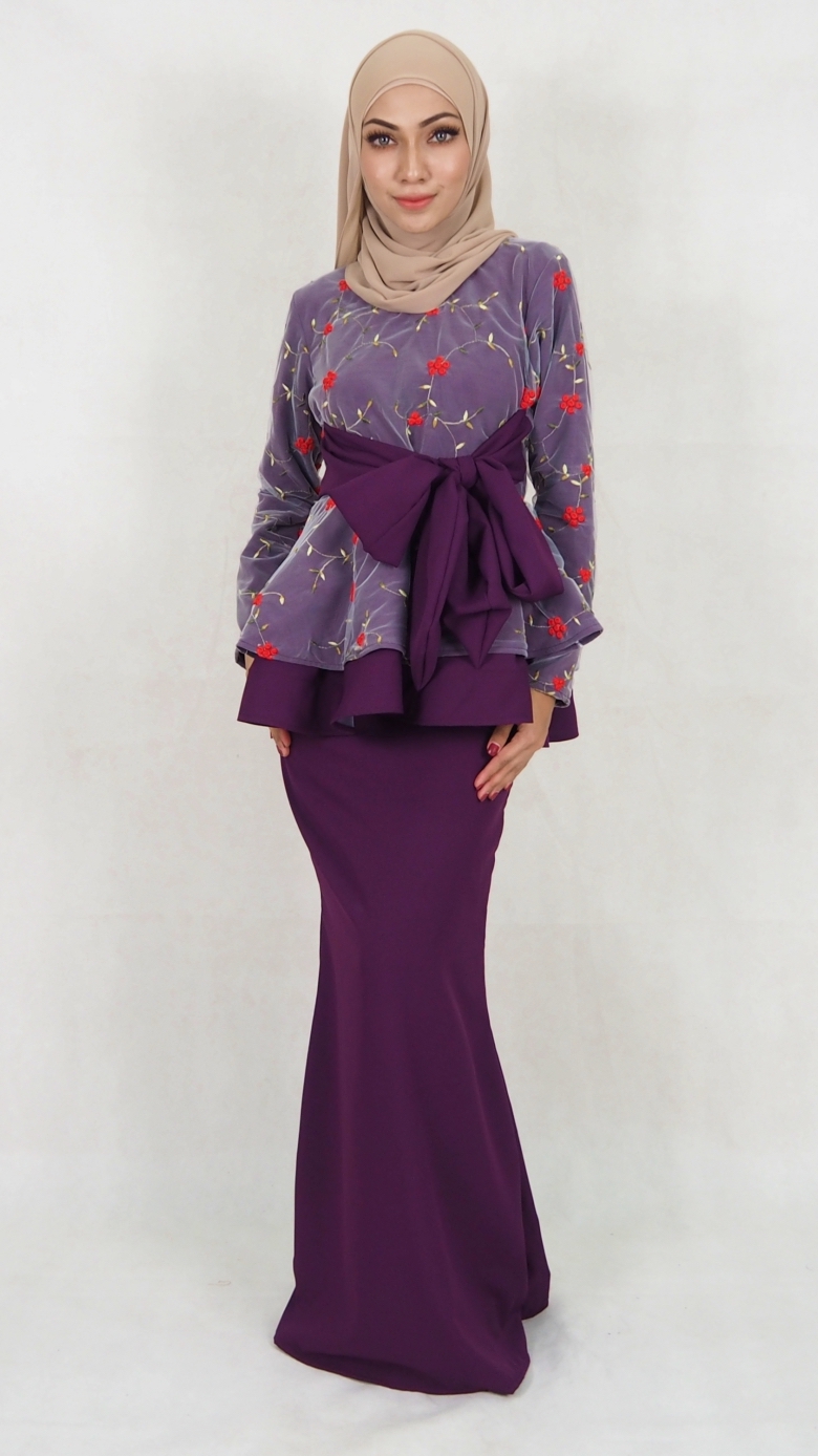 SW5029 Baju Kurung (Plus Size) Purple