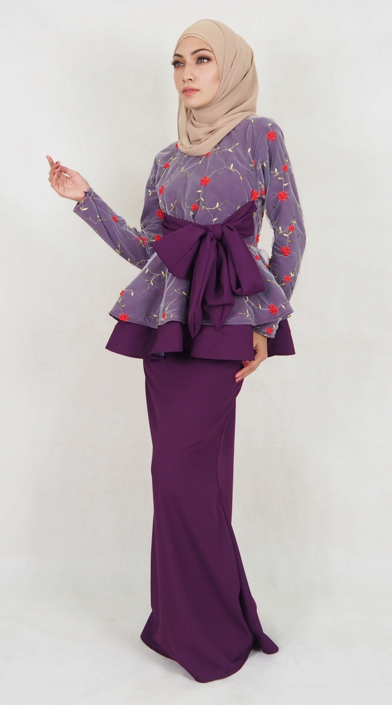 SW5029 Baju Kurung (Plus Size) Purple