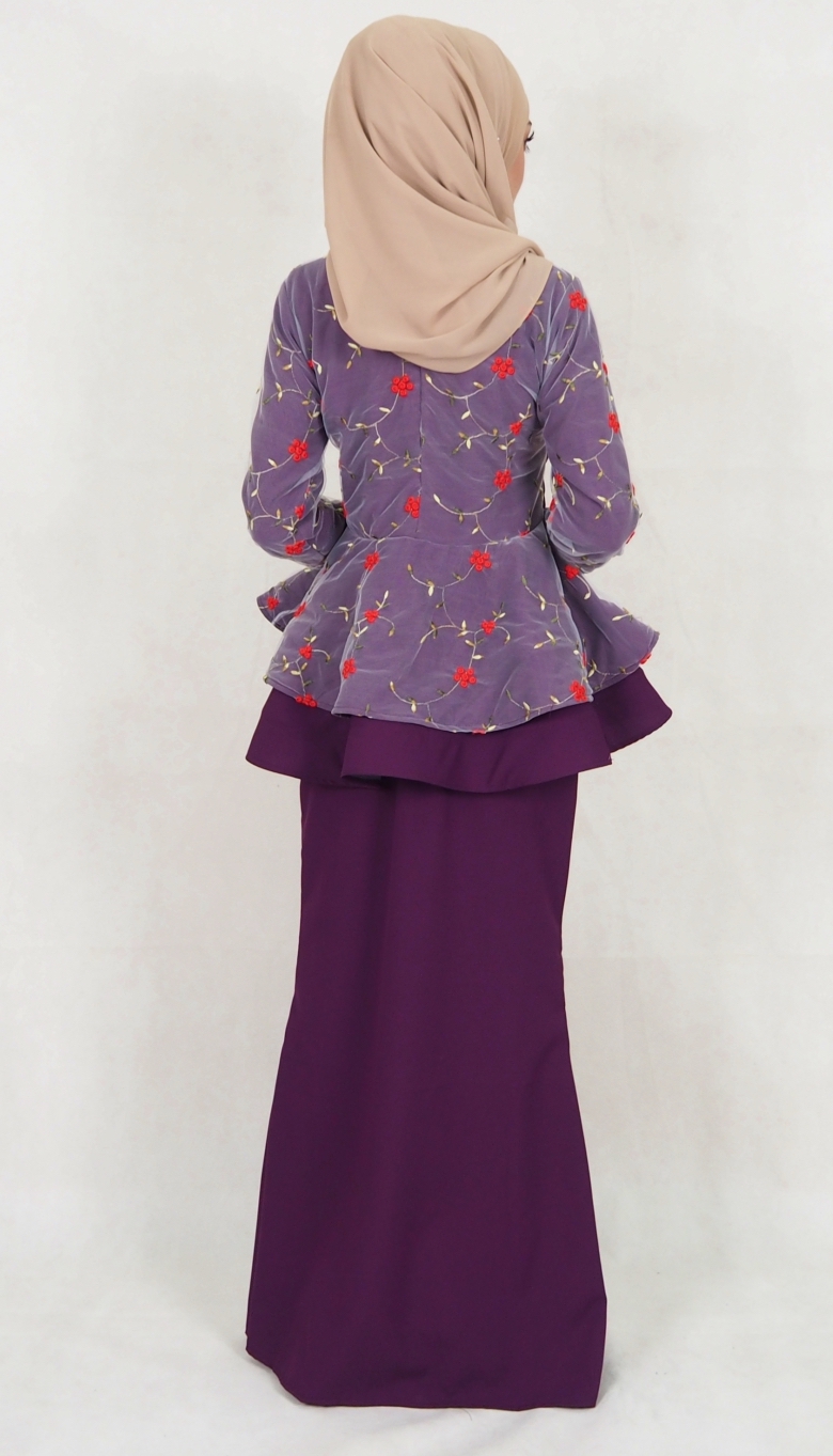SW5029 Baju Kurung (Plus Size) Purple