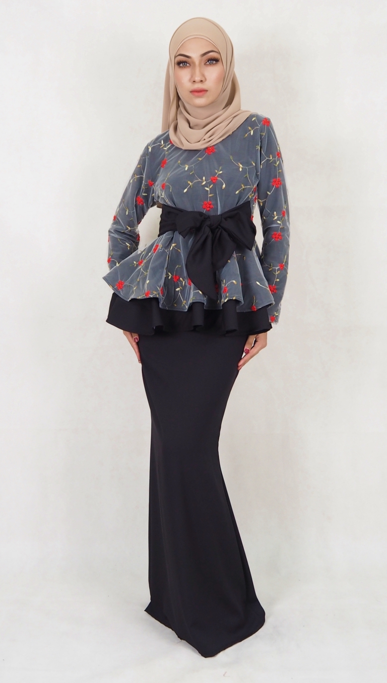 SW5030 Baju Kurung (Plus Size) Black