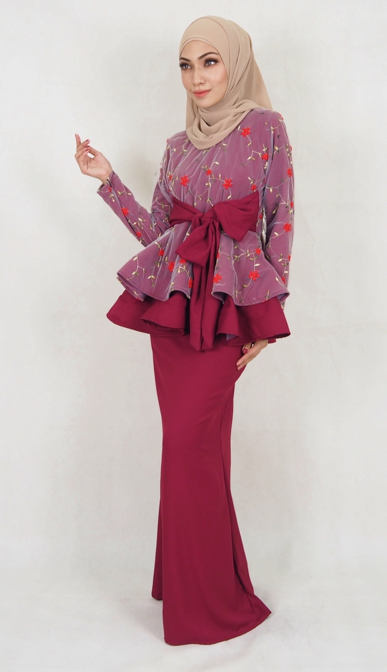 SW5030 Baju Kurung (Plus Size) Maroon