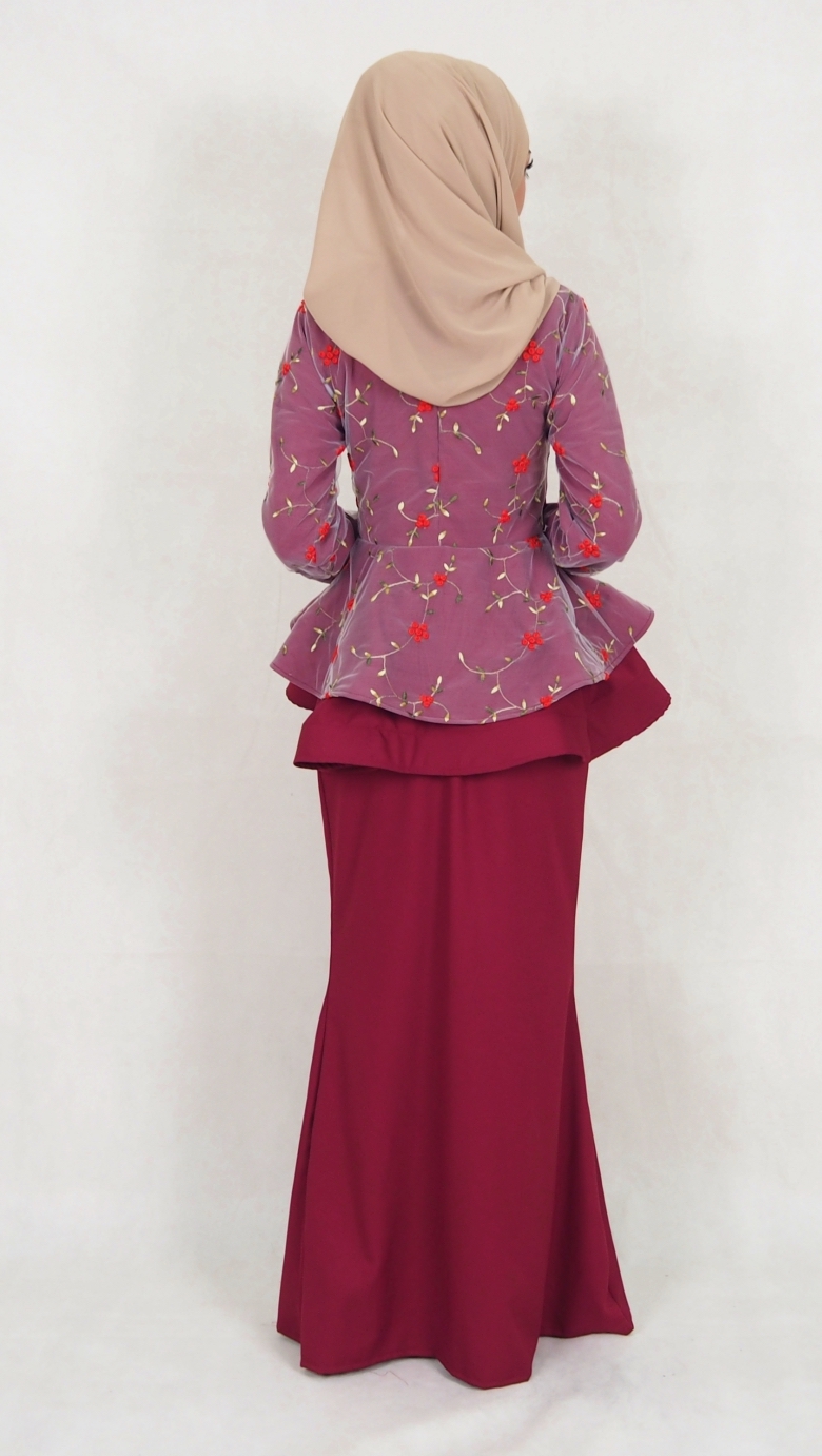 SW5030 Baju Kurung (Plus Size) Maroon