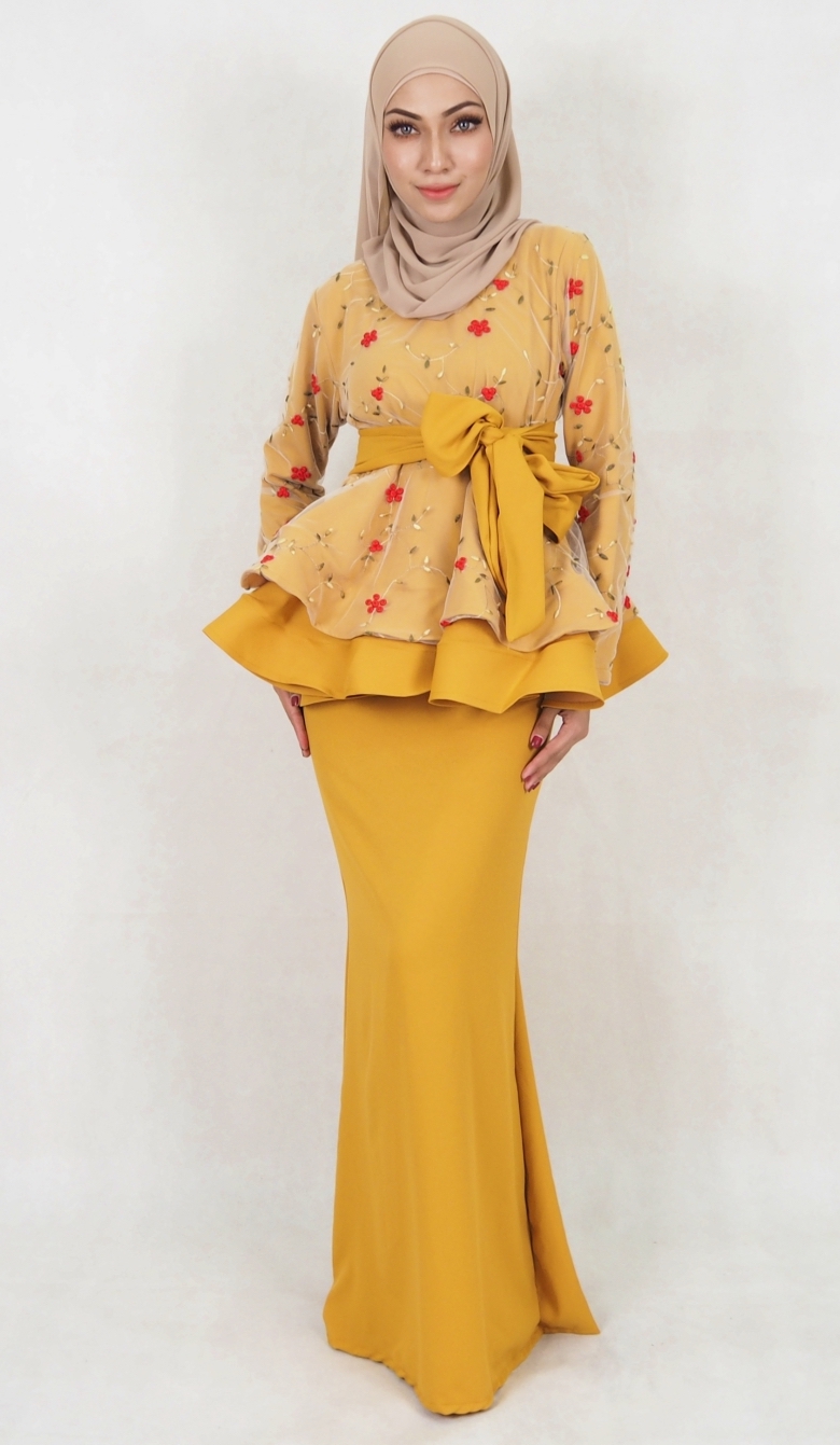 SW5030 Baju Kurung (Plus Size) Mustard