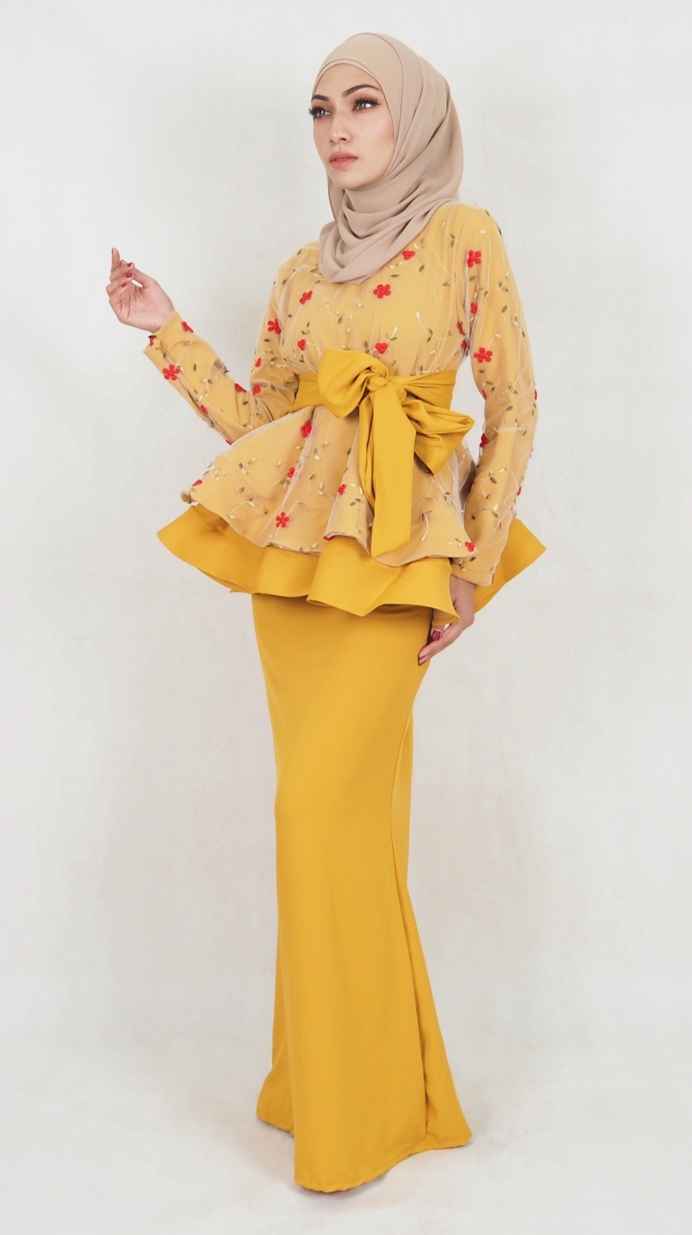 SW5030 Baju Kurung (Plus Size) Mustard