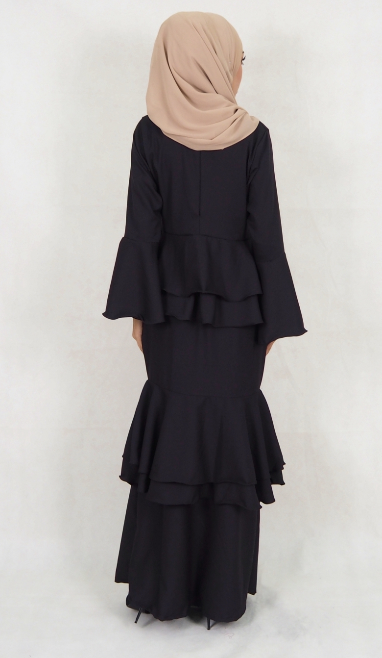 SW5031 Baju Kurung (Plus Size) Black