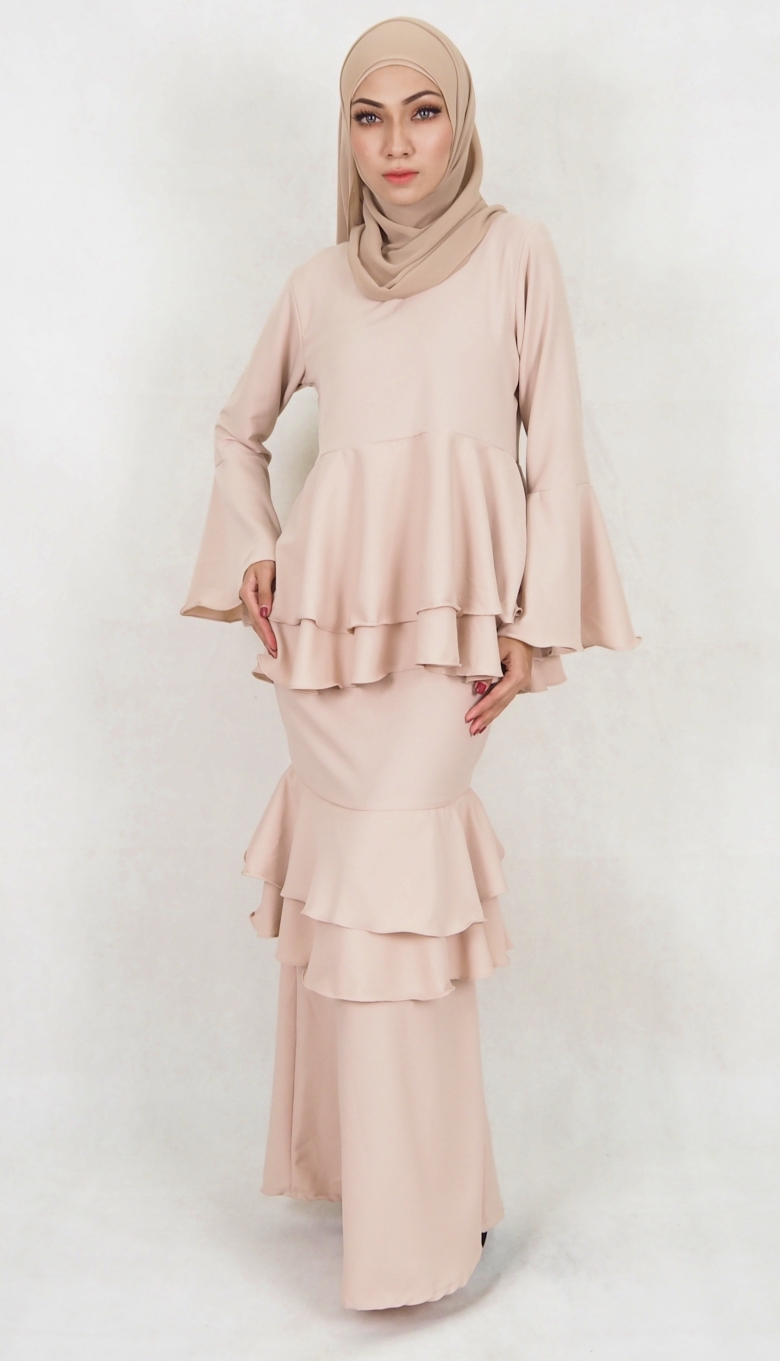 SW5031 Baju Kurung (Plus Size) Cream