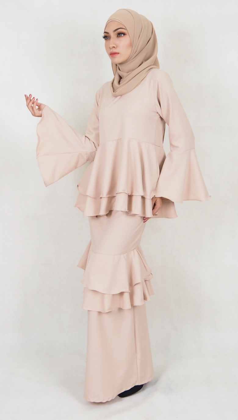 SW5031 Baju Kurung (Plus Size) Cream