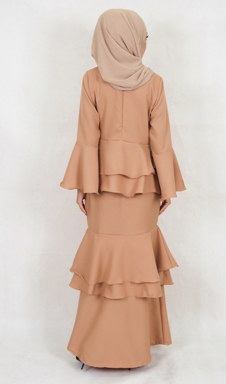 SW5031 Baju Kurung (Plus Size) Dark Brown