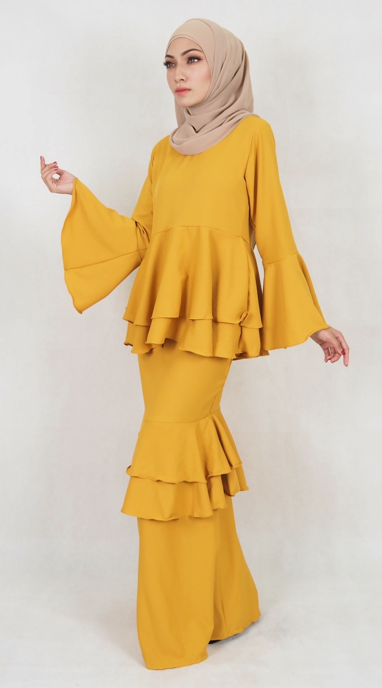SW5031 Baju Kurung (Plus Size) Mustard