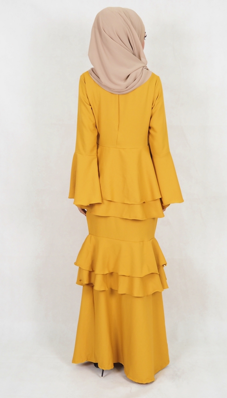 SW5031 Baju Kurung (Plus Size) Mustard