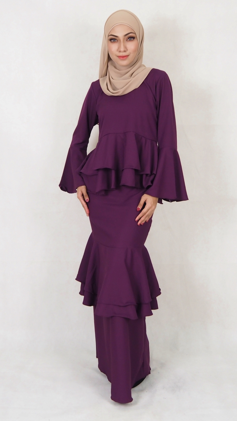 SW5031 Baju Kurung (Plus Size) Purple