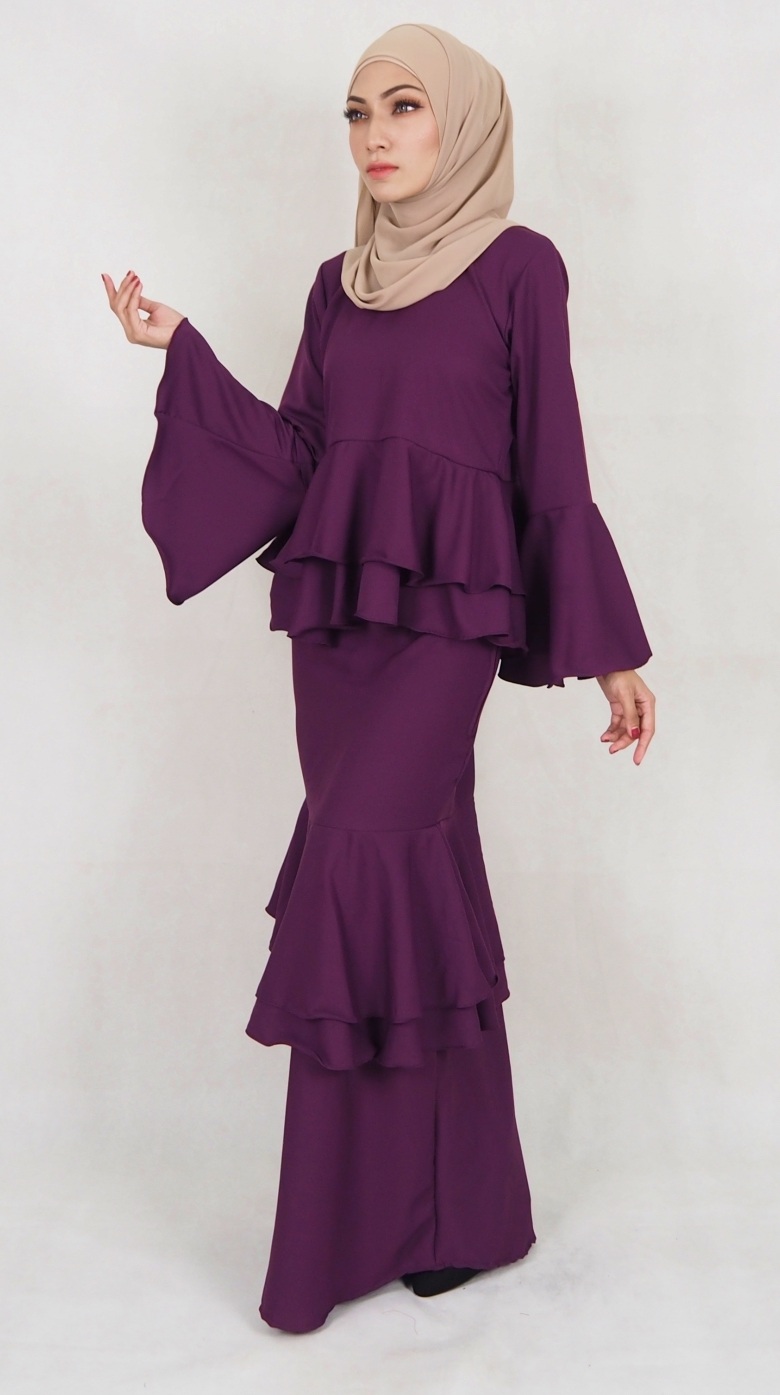 SW5031 Baju Kurung (Plus Size) Purple
