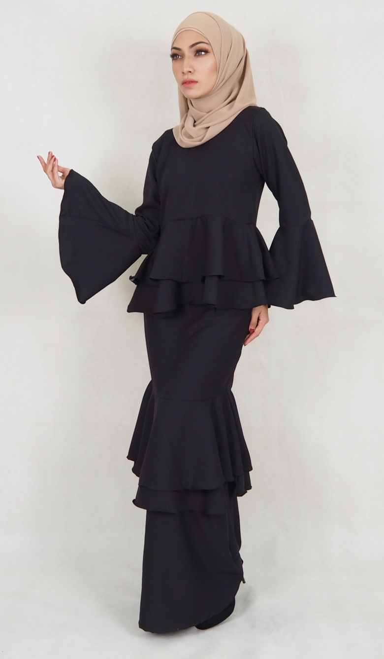 SW5032 Baju Kurung (Plus Size) Black