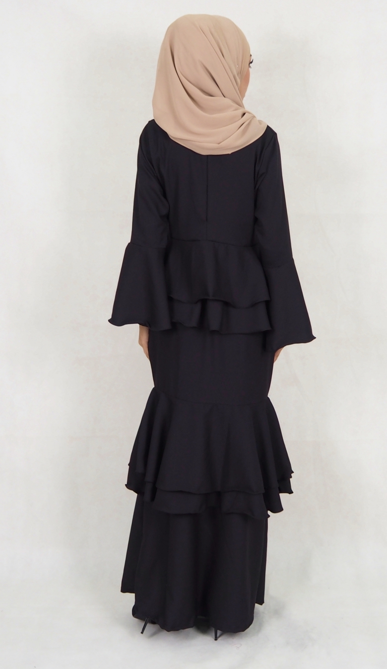 SW5032 Baju Kurung (Plus Size) Black