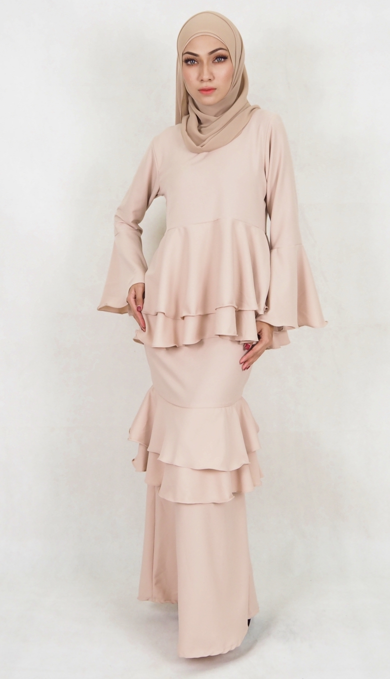 SW5032 Baju Kurung (Plus Size) Cream