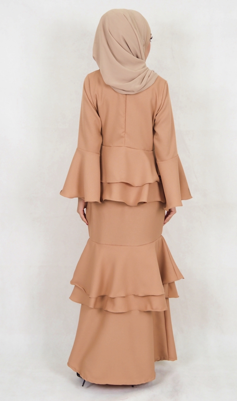 SW5032 Baju Kurung (Plus Size) Dark Brown