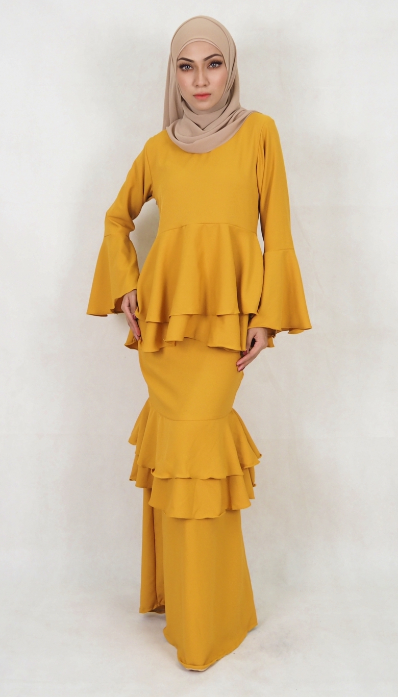 SW5032 Baju Kurung (Plus Size) Mustard
