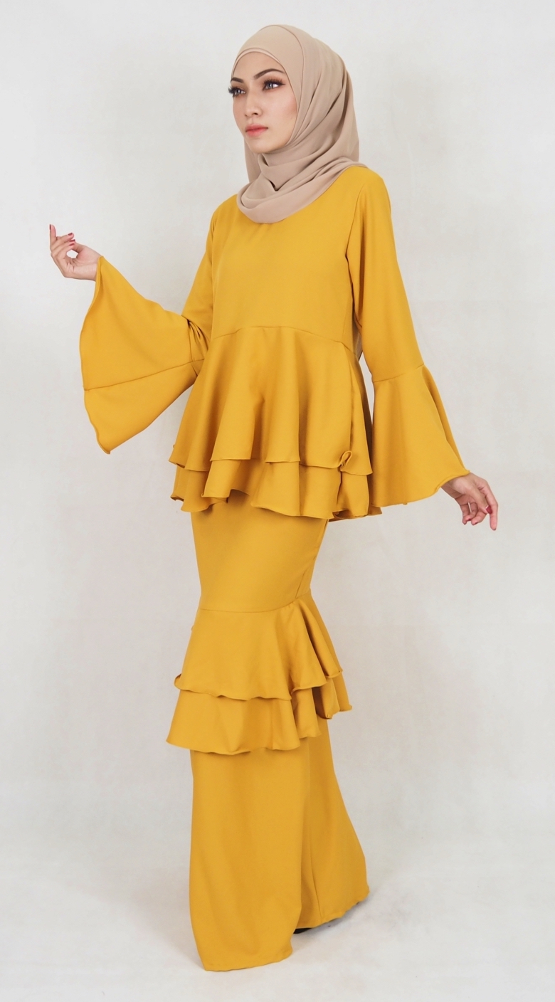 SW5032 Baju Kurung (Plus Size) Mustard
