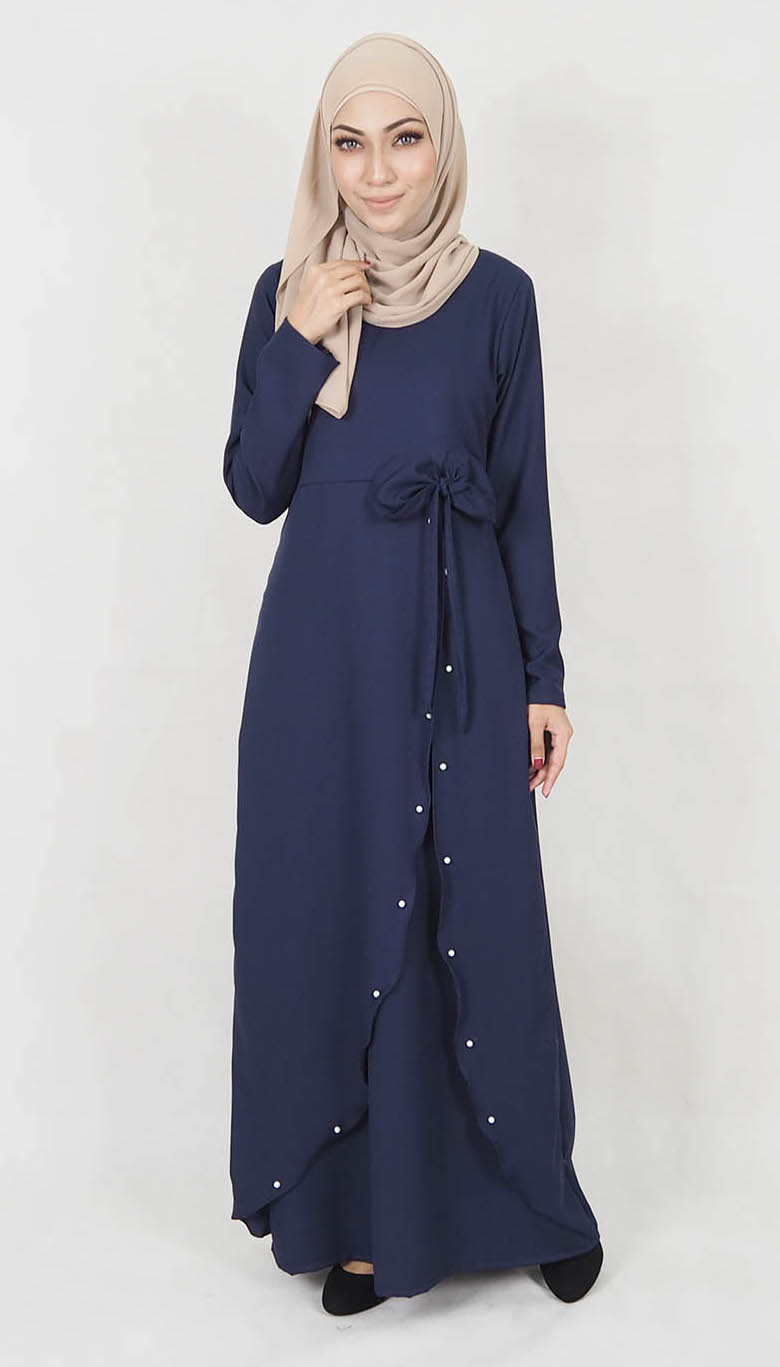 SW5033 Pretty Jubah (Plus Size) Navy