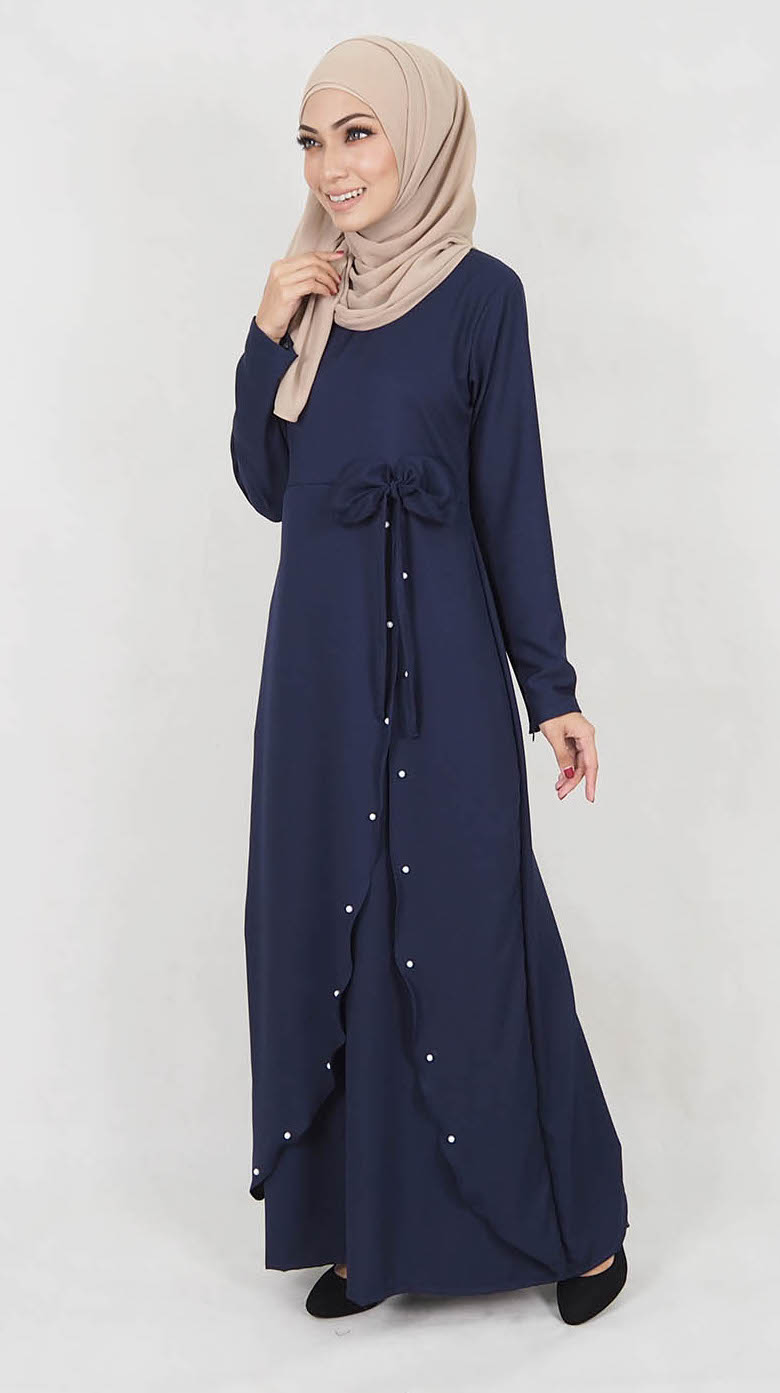 SW5034 Pretty Jubah (Plus Size) Navy