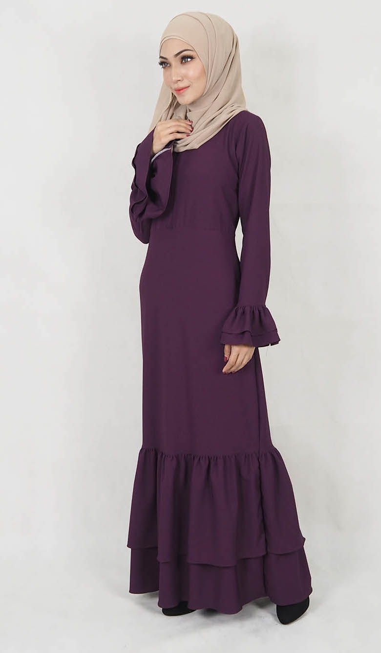 SW5035 Lovely Jubah (Plus Size) Purple