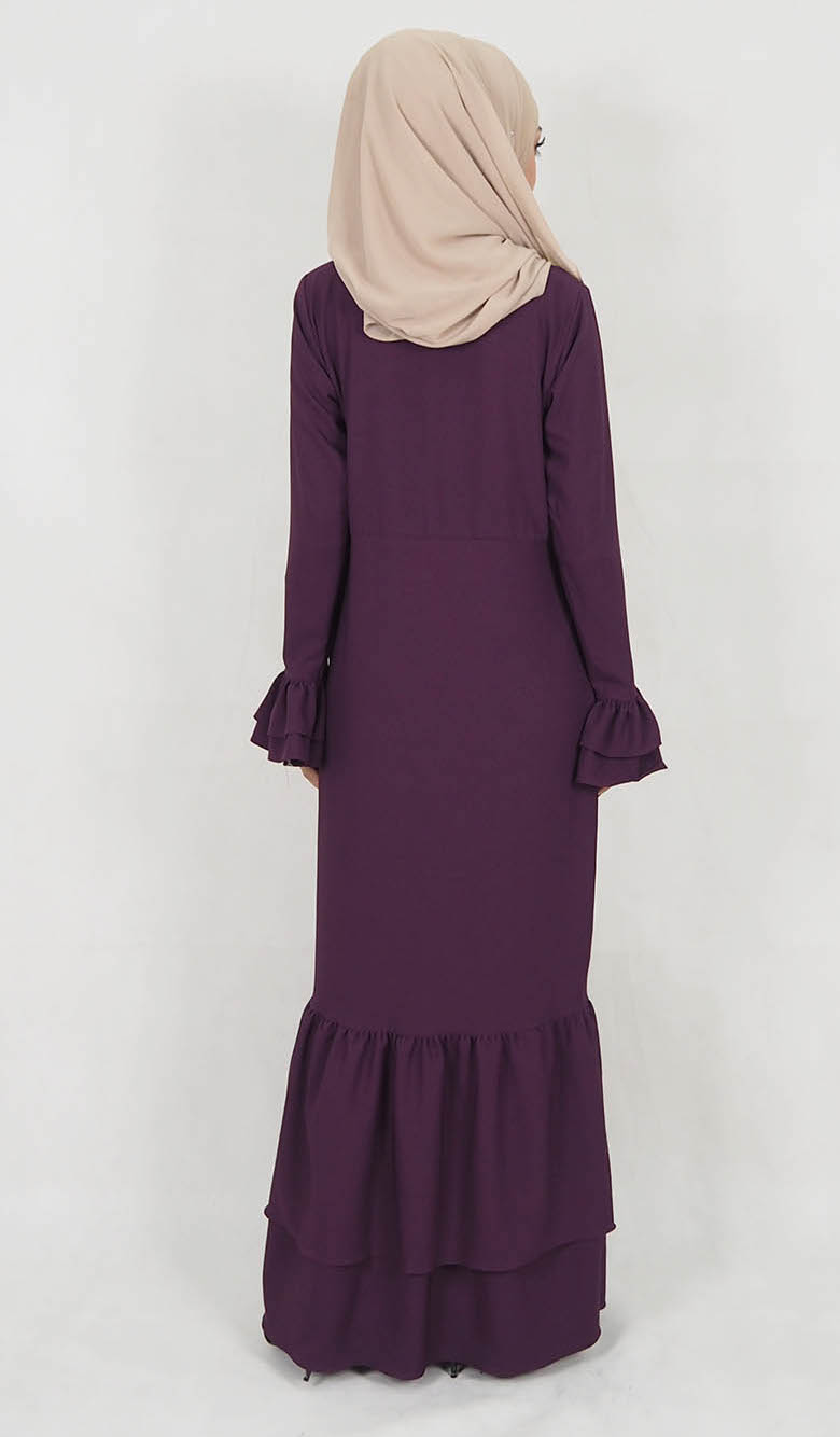SW5035 Lovely Jubah (Plus Size) Purple