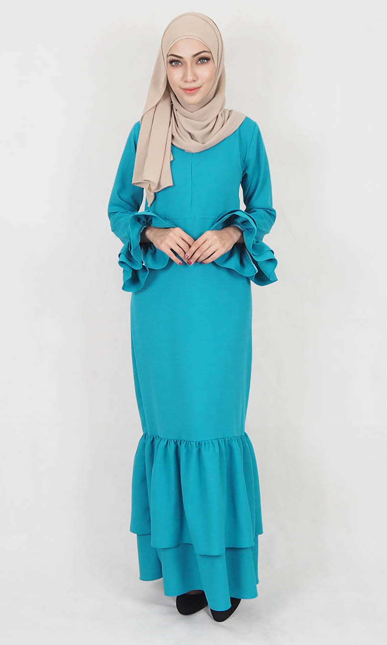 SW5036 Lovely Jubah (Plus Size) Dark Green