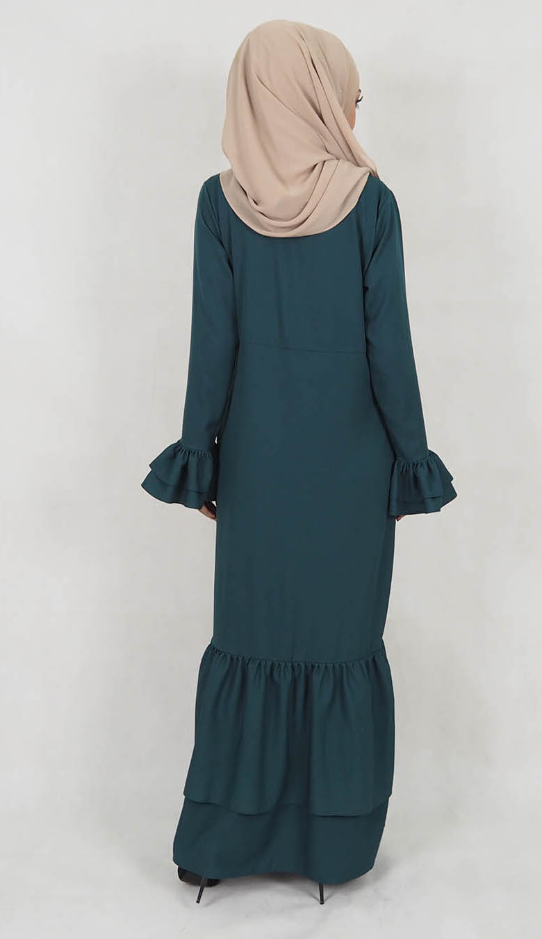 SW5036 Lovely Jubah (Plus Size) Emerald Green
